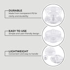 Multifunction Cake Stand With Pedestral Base & Transparent Dome Top (Size 31.5x31.5x16 cm)