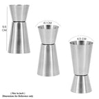 5-Piece Stainless Steel Cocktail Set (Shaker, Ice Tong, Ice Bucket, Peg Maker and Bar Strainer) - Silver
