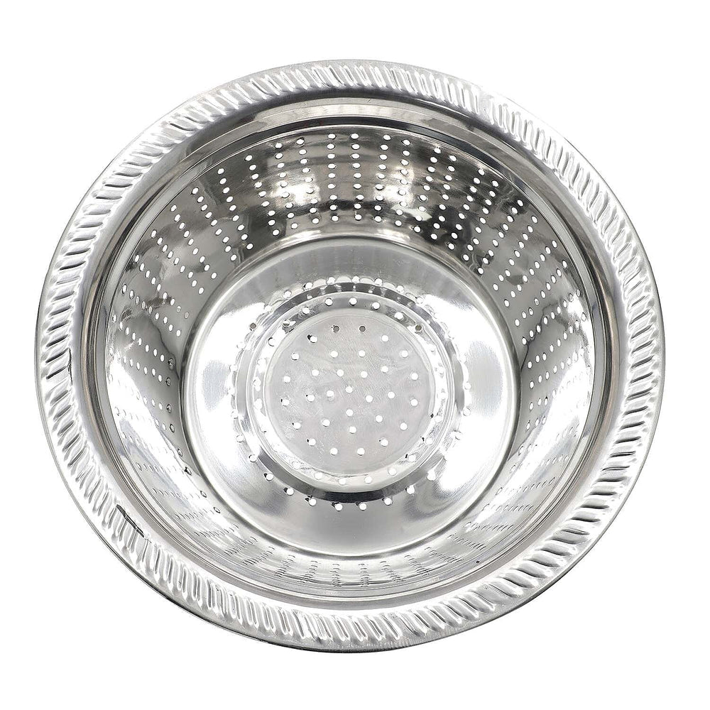 Set of 3 Stainless Steel Multifunctional Grating Basin (26 cm) - Silver