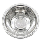 Set of 3 Stainless Steel Multifunctional Grating Basin (26 cm) - Silver