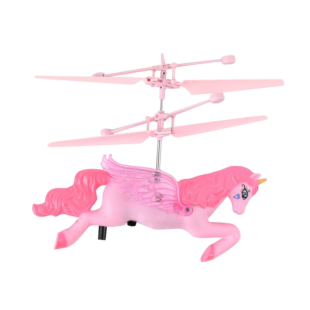 Sensitive Flying Unicorn With USB Cable - Colourful LED Light (Battery, 3.7v 75MAh (Incl. Electricity) - Pink