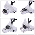 Magnifying Eyeglasses with Five Lenses of Different Magnifications (3XAAA Not Incl.) - White
