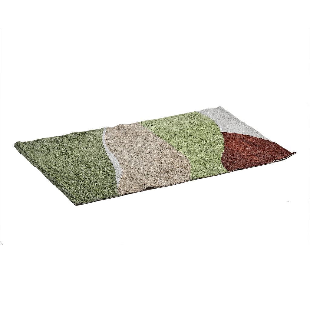 Handmade In India 100% Cotton Tufted Area Rug (Size 152 x 90 cm) - Multi
