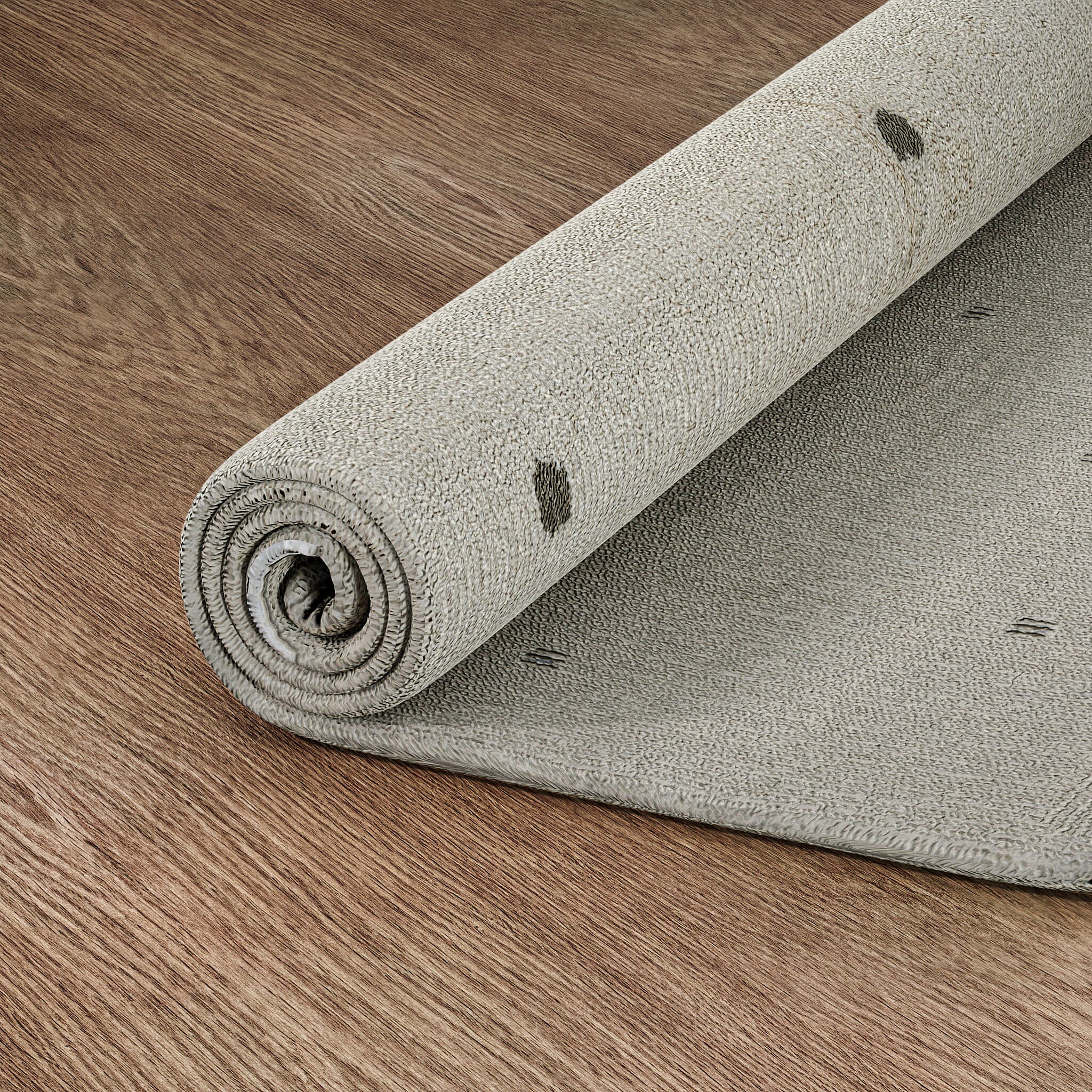 Handmade In India 100% Cotton Tufted Area Rug (Size 152 x 90 cm) - Cream