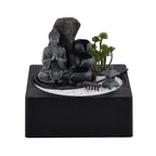 Praying Buddha Rock Garden Fountain with LED Lights - Praying
