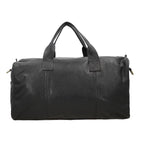 Vicenza CloseOut - 100% Genuine Leather Luggage Duffle Bag - Black