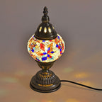 Classic Handcrafted Hemispherical Mosaic Table Sconce Lamp - Multi