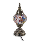 Classic Handcrafted Hemispherical Mosaic Table Sconce Lamp - Multi