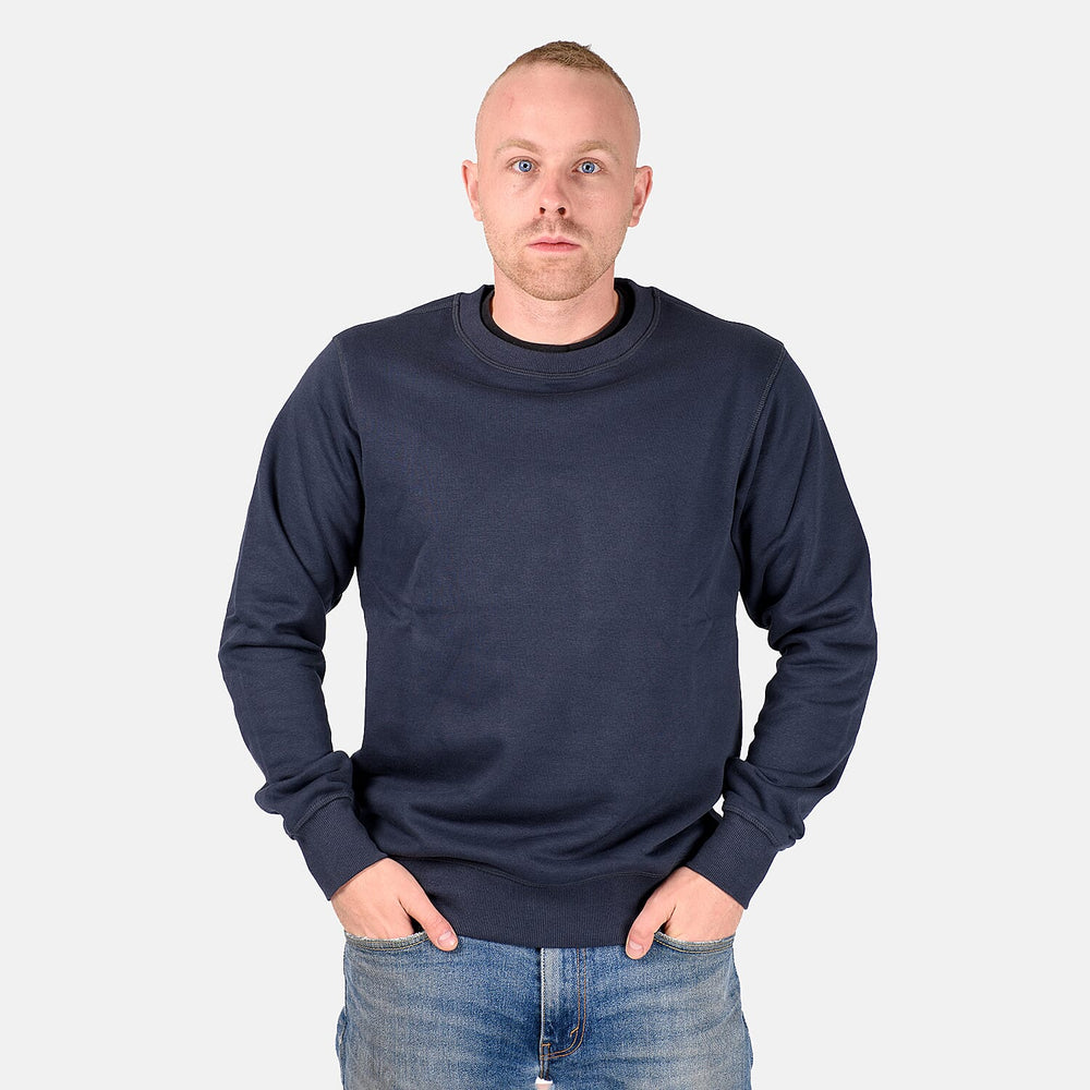 Close Out Deal - Mens Crew Neck Sweatshirt (Size S) - Navy