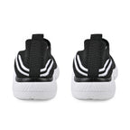 Stylish and Comfortable Non-Slip Breathable Knit Vented Trainers (Size UK 3) - Black & White