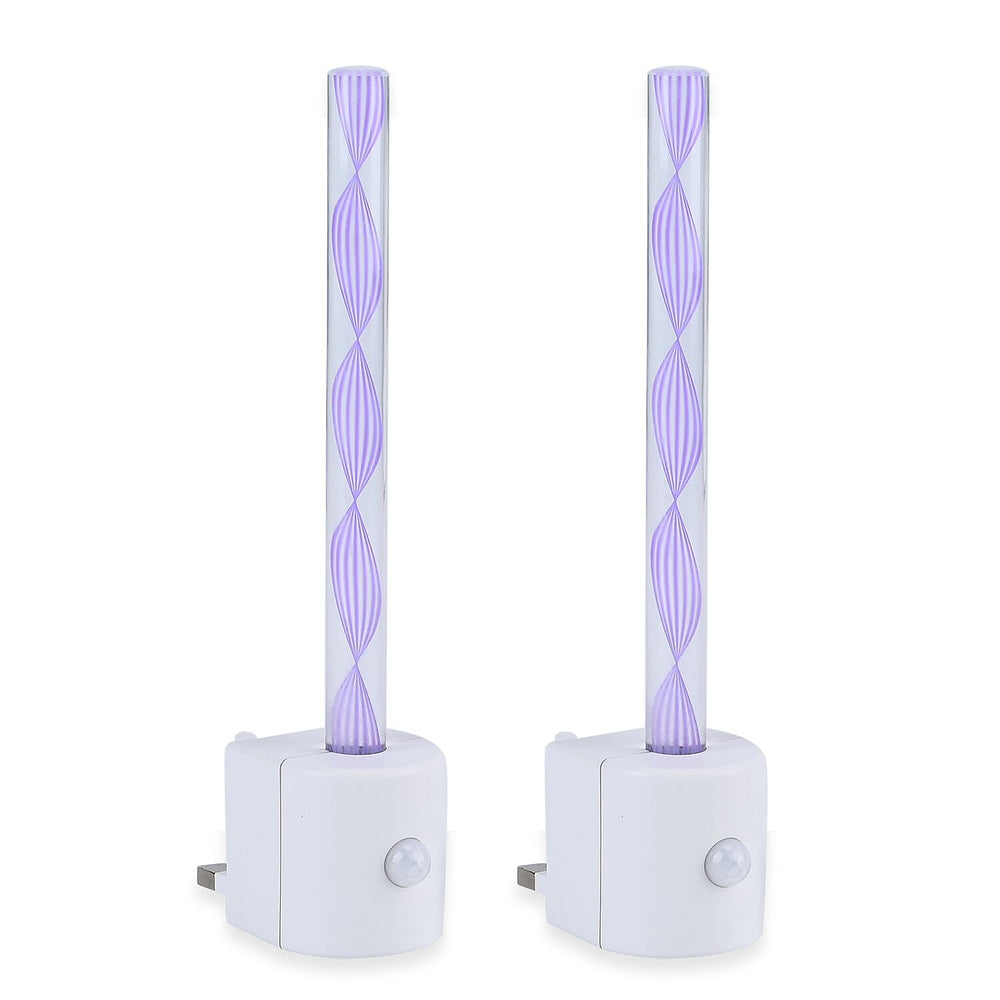 Set of 2 Motion Sensor LED Night Light - Purple