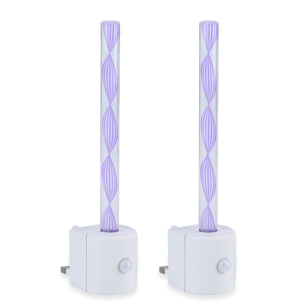 Set of 2 Motion Sensor LED Night Light - Purple