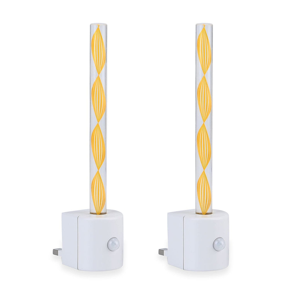 Set of 2 Motion Sensor LED Night Light - Yellow
