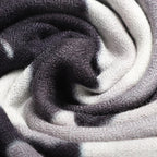 La Marey 100% Cashmere Printed Pashmina Woolen Scarf with Gift Box (Size 190x70cm) - Grey & Black