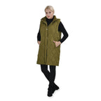 Tamsy Hoodie Puffer Gilet with 2 Side Pockets (Size S) - Green