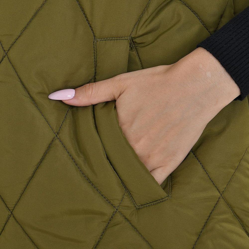 Tamsy Hoodie Puffer Gilet with 2 Side Pockets (Size XXL) - Green