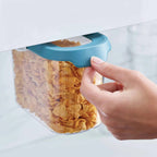 CupboardStore 3 x 1.3 litre Food Storage Set - Dark Opal (Size 19x33x14 cm) - Clear
