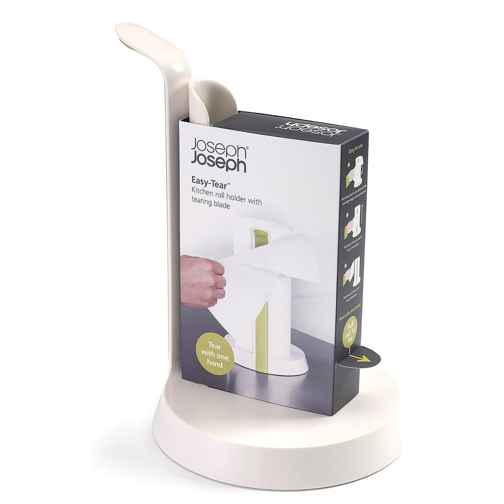 Easy-Tear Kitchen Roll Holder - White