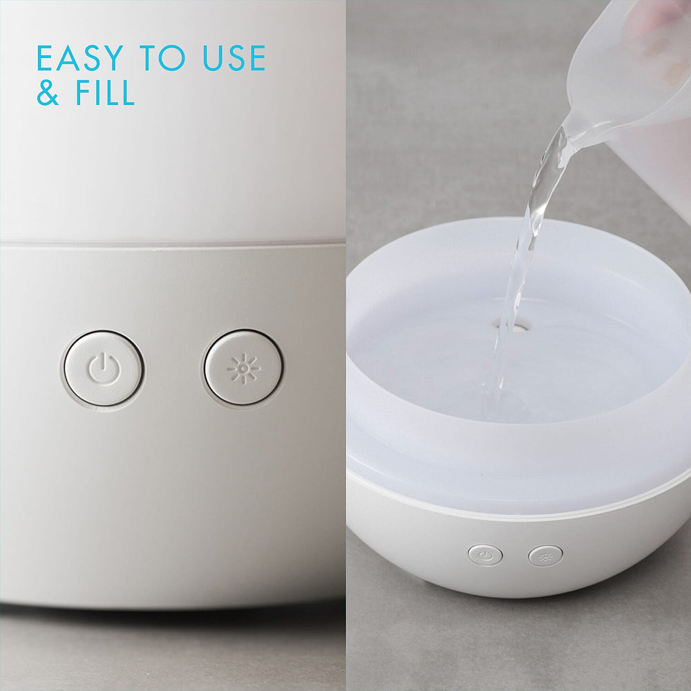 Homedics Ellia Colour Changing Dream Aroma Diffuser - White