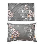 Polyester Printed Duvet Cover (Size 200x1 cm) - Charcoal & Grey