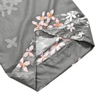 Polyester Printed Duvet Cover (Size 200x1 cm) - Charcoal & Grey