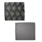 Polyester Printed Duvet Cover (Size 225x1 cm) - Charcoal & Grey