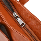 Premium Full Grain 100% Genuine Leather Tote Bag - Tan