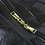 100% Genuine Leather DUFFLE Bag With Detachable Shoulder Strap - Black