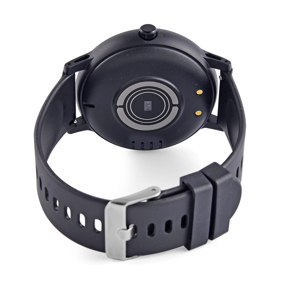 Watch Plus Smart Watch With Black Literal Dial and Black Silicone Strap