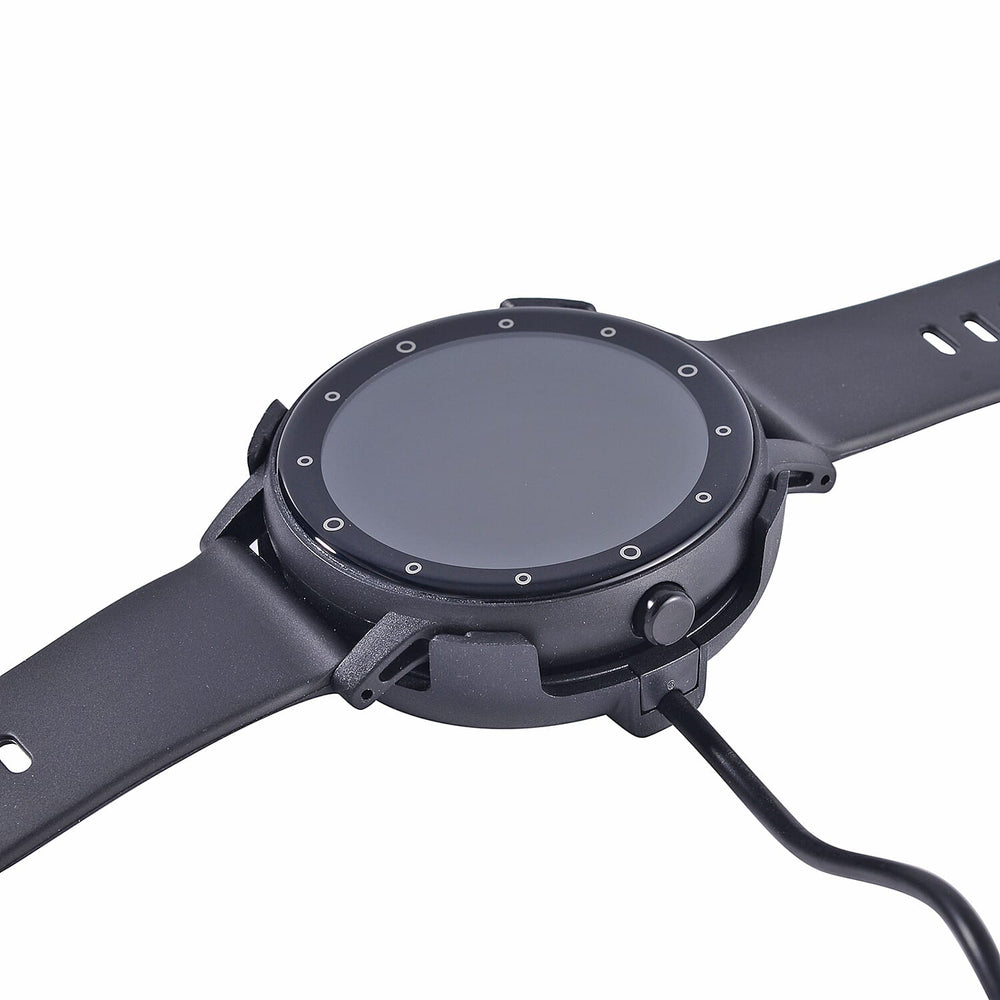 Watch Plus Smart Watch With Black Literal Dial and Black Silicone Strap