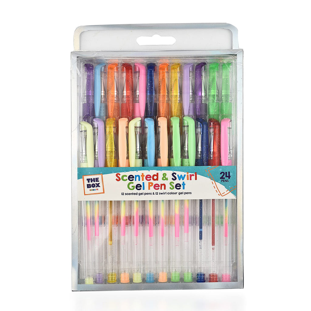 Pack of 24 Scented Gel Pens - Multi