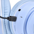On-Ear and Over-Ear Headphone (Size 16x8 cm) - Blue & Pink