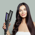 Hot Tools Pro Signature Dual Titanium Plate Salon Hair Straightener with 30 Heat Settings