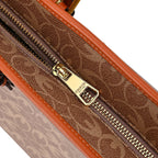 GUANCHI Tote Bag with Pouch & Handle Drop - Brown