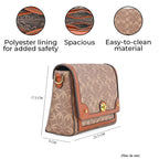 GUANCHI Crossbody Bag with Shoulder Strap - Brown