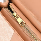 GUANCHI Crossbody Bag with Handle Drop - Off White & Apricot