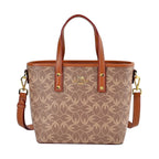 GUANCHI Crossbody Bag with Handle Drop & Shoulder Strap - Brown