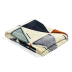 Flannel Printed Blanket (Size 200x1 cm) - Beige & Multicolor