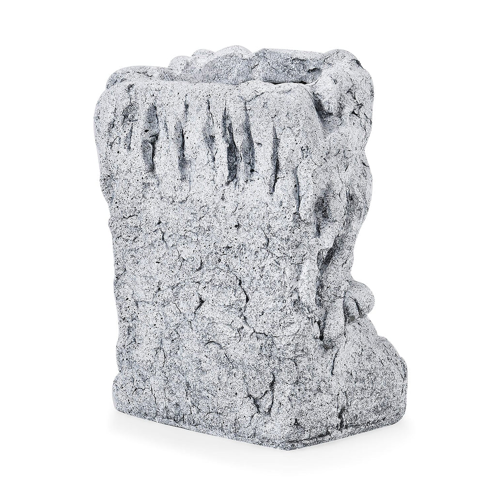 Decorative Women Head Shaped Planter - Stone texture