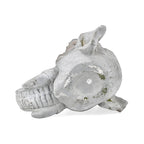 Elephant Head with Crown Statue Pot for Plants (Size  36.5x29.5x29.5cm)