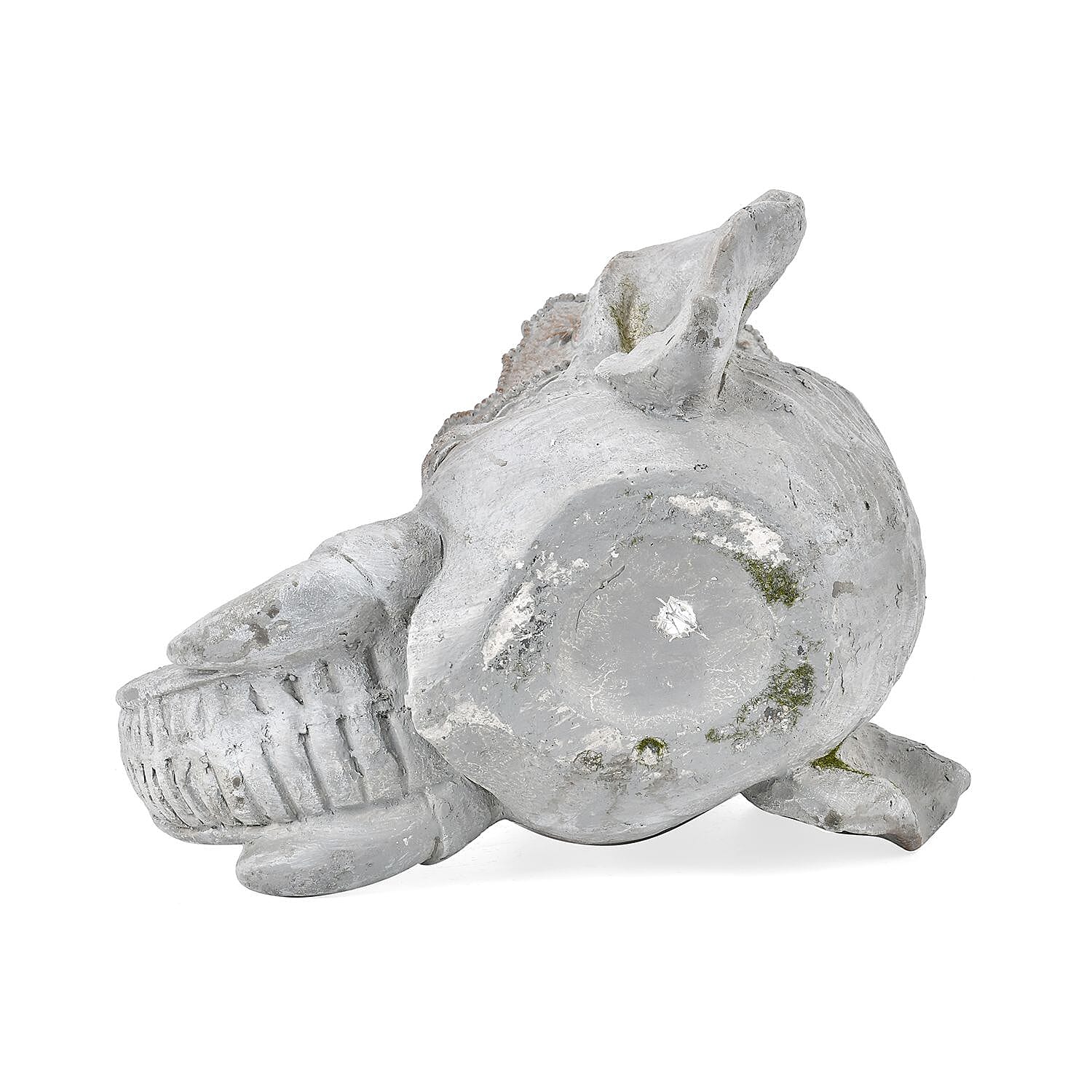 Elephant Head with Crown Statue Pot for Plants (Size  36.5x29.5x29.5cm)
