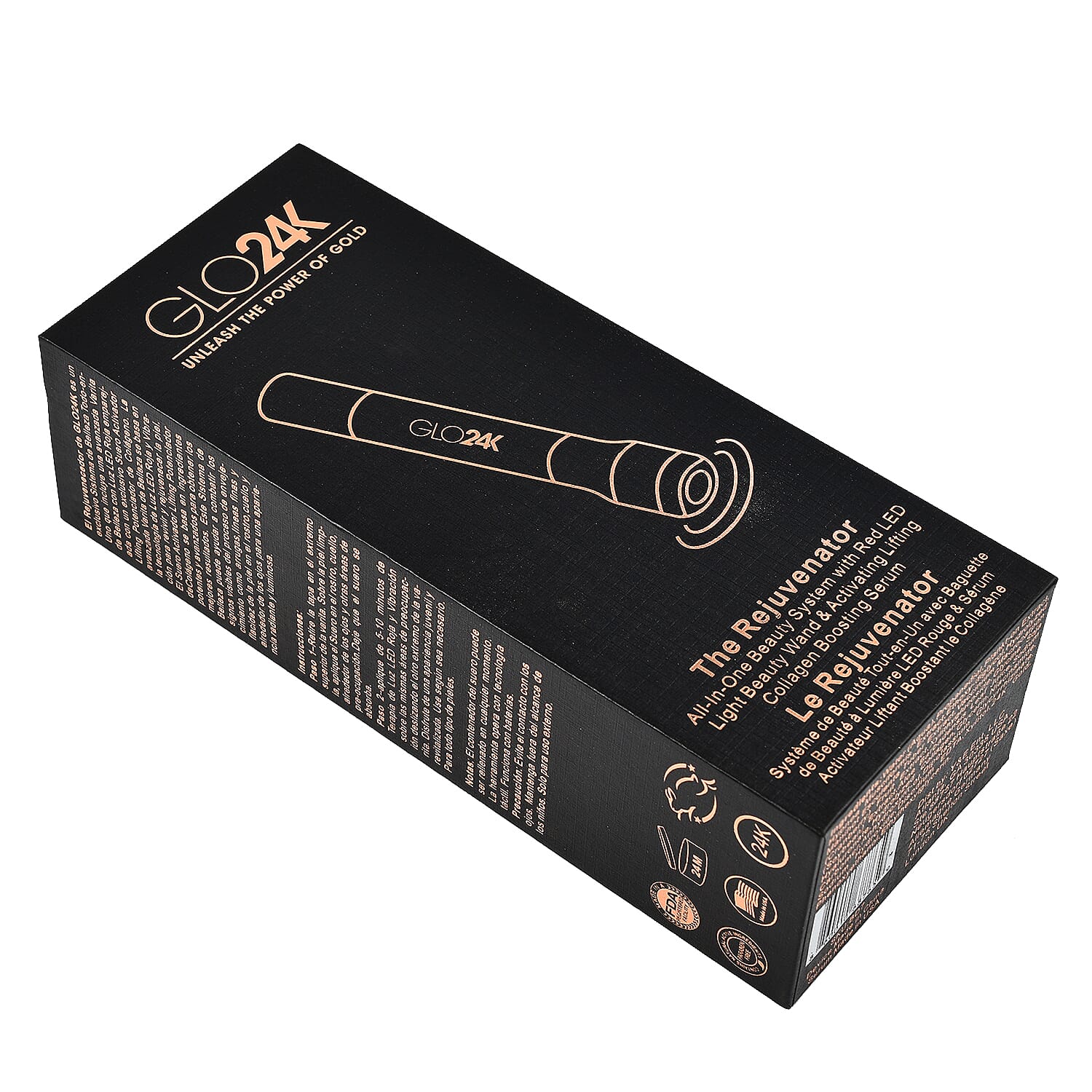 Glo24k The Rejuvenator- LED Beauty Wand - Collagen Serum