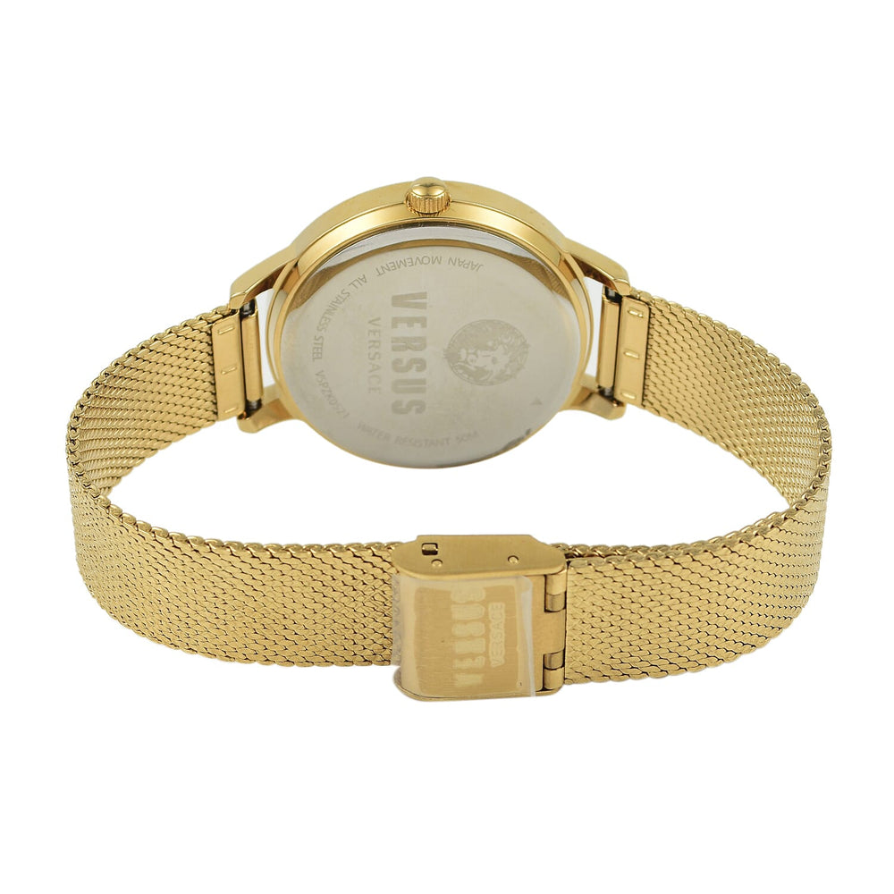 VERSACE VERSUS Gold Watch With Milanese Strap With Packaging