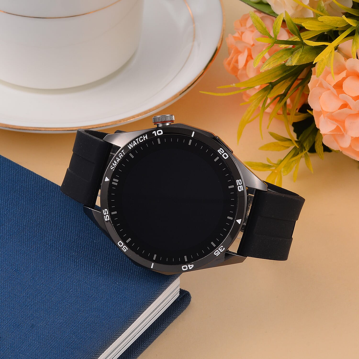 Brand New- Full Screen Touch Waterproof Bluetooth Smartwatch (Compatible with Apple iOS 8, Android  5 or Above) - Black