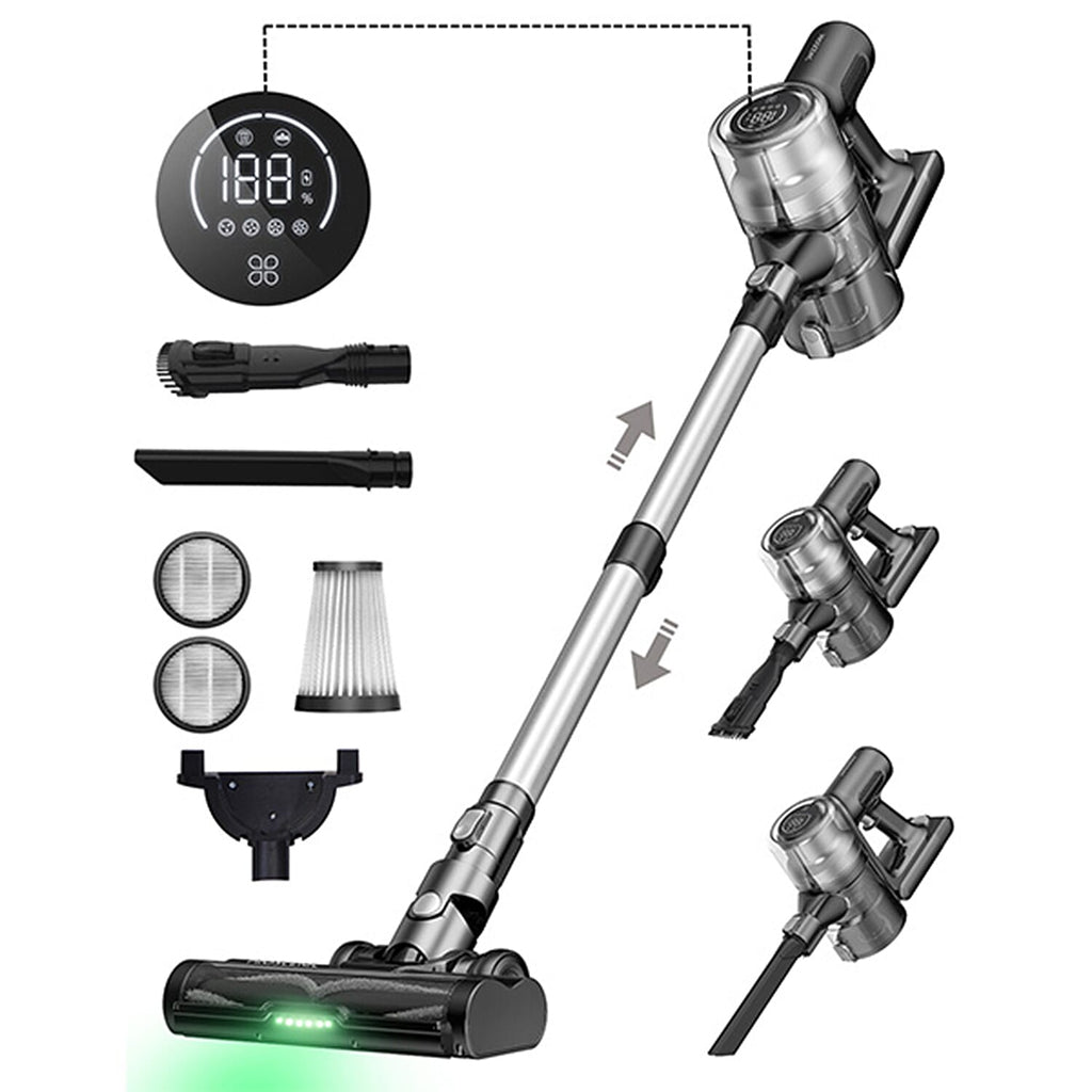 Proscenic Cordless Vacuum Cleaner with 33 Kpa Strong Suction & Anti Tangle Roller Brush (Battery 2500 mAh)