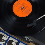 AKAI Retro Rechargeable Turntable (Plays- 33, 45 and 78RPM Vinyls) Also With Bluetooth - Black