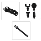 FIAR Muscle Massage Device, Portable Electric Muscle Massager with 5 Speed Heads 12mm Amplitude (2500mAh Large Battery Capacity)