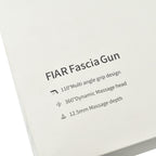 FIAR Muscle Massage Device, Portable Electric Muscle Massager with 5 Speed Heads 12mm Amplitude (2500mAh Large Battery Capacity)