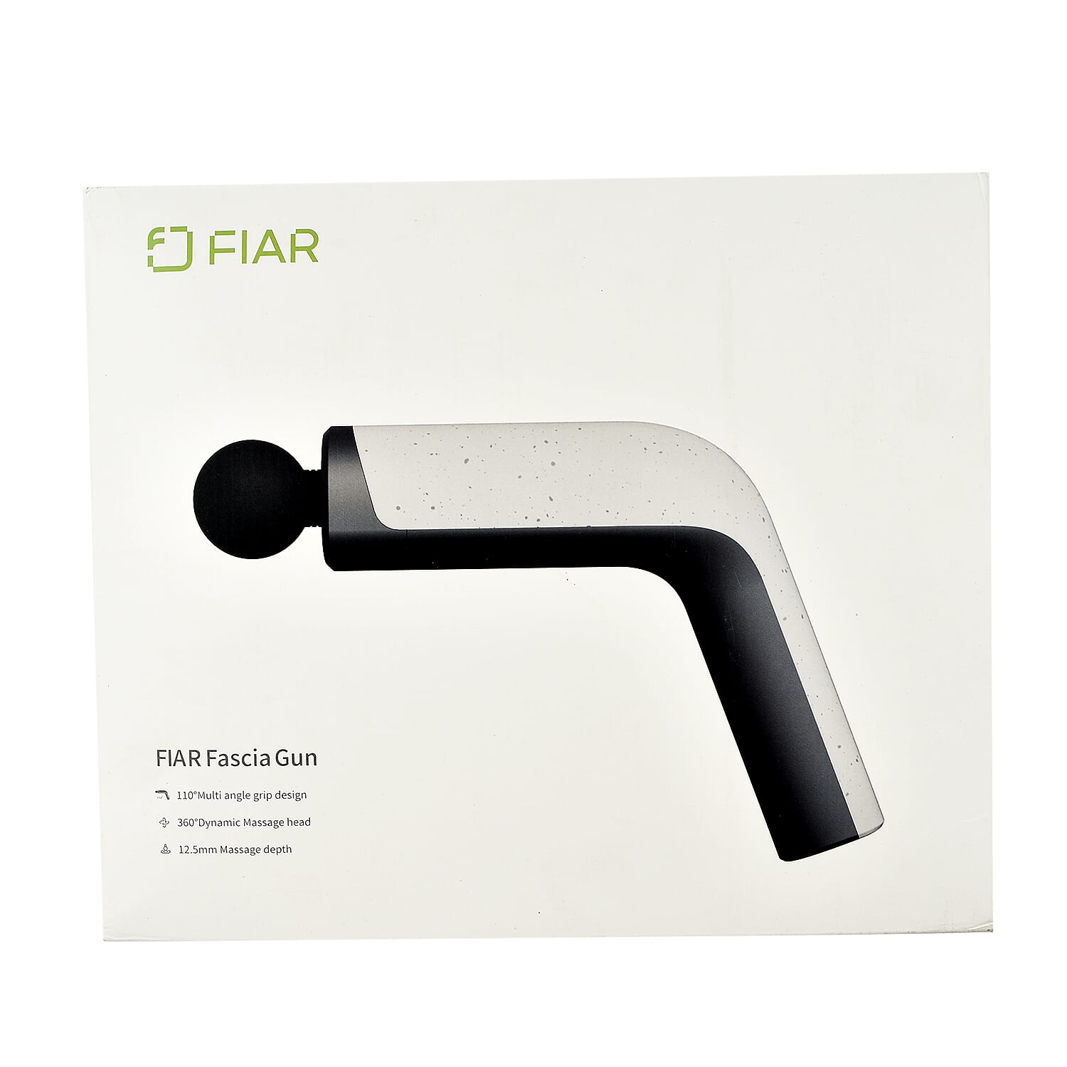 FIAR Muscle Massage Device, Portable Electric Muscle Massager with 5 Speed Heads 12mm Amplitude (2500mAh Large Battery Capacity)