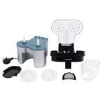 PROGRESS Slice & Juice Electric Juicer with Built in Slicer - Black - Twin Citrus Juicer with Built-in Slicer, Dual Juicing Function, 500ml Container, Removable Cone Attachments & Strainer